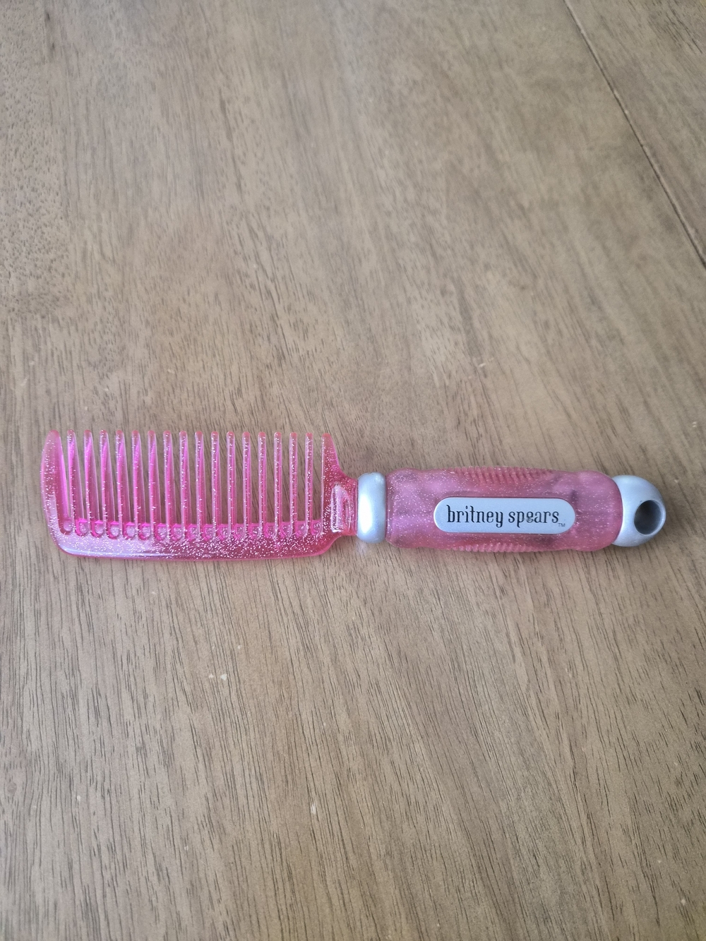 Vintage 2001 Britney Spears Pink Glitter Detangling Comb